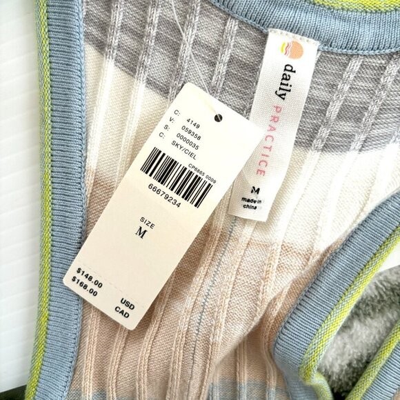 Daily Practice Tuvalu Striped Knit Dress Medium Sleeveless NEW NWT Anthropologie - Picture 6 of 9